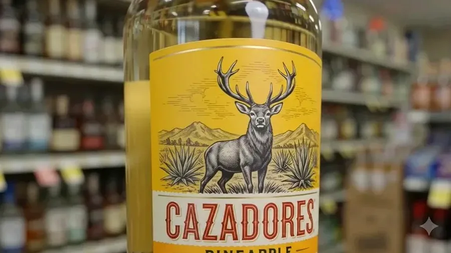 Cazadores tequila bottle on the Harrison counter
